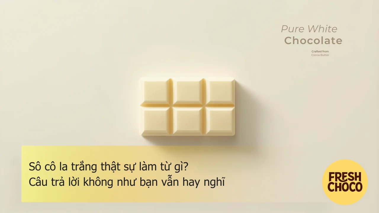 Sô cô la trắng thật sự làm từ gì? Câu trả lời không như bạn nghĩ