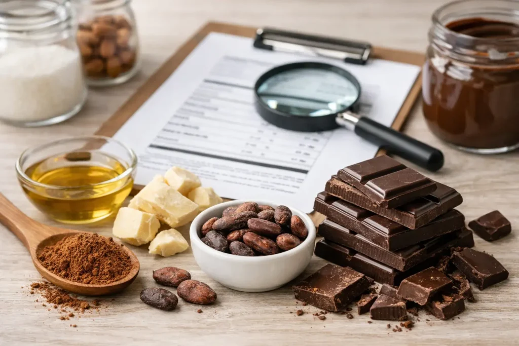 Cách đọc bảng thành phần socola dễ hiểu