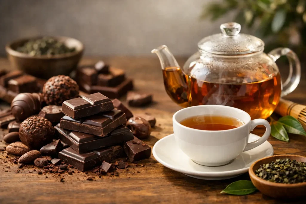 Cách kết hợp socola với trà cho vị hài hòa